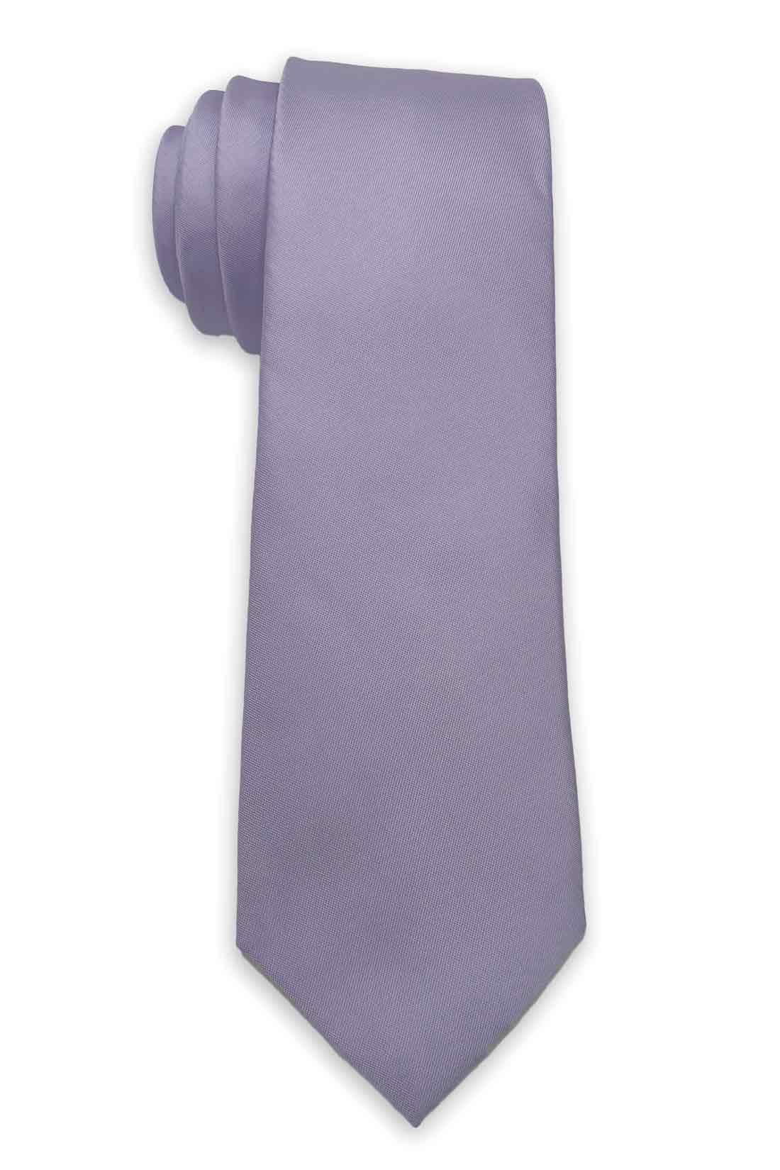 Purple Solid Microfiber Necktie for Men