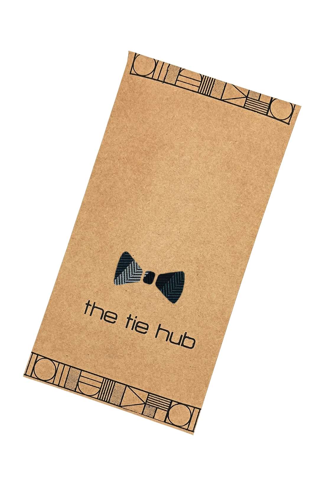 Black Striped Microfiber Necktie for Men