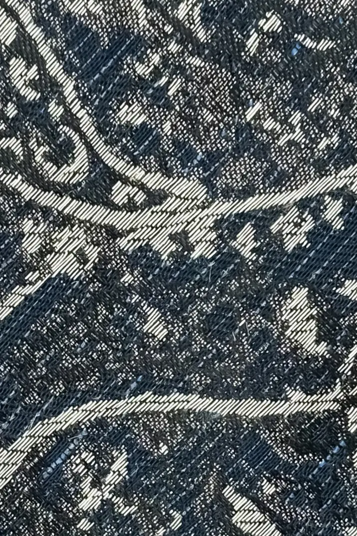 Blue Paisley Microfiber Necktie for Men