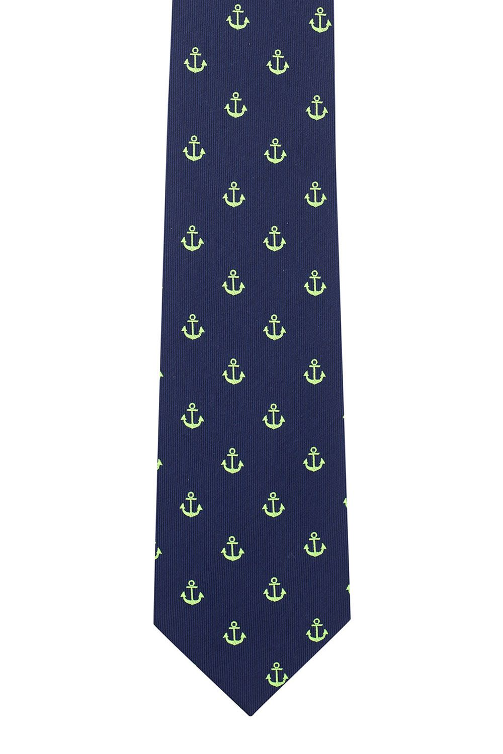 Blue Conversational Microfiber Necktie for Men