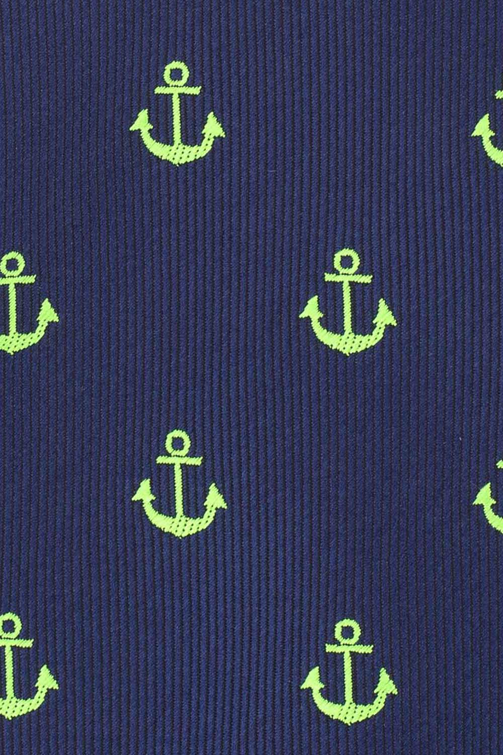Blue Conversational Microfiber Necktie for Men