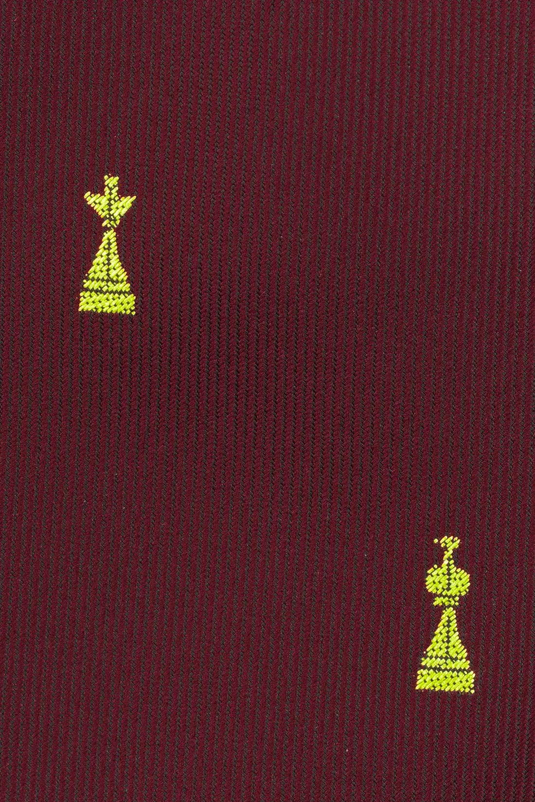Red Conversational Microfiber Necktie for Men