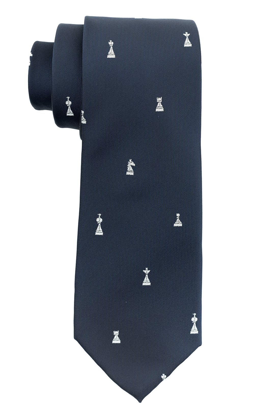 Blue Conversational Microfiber Necktie for Men