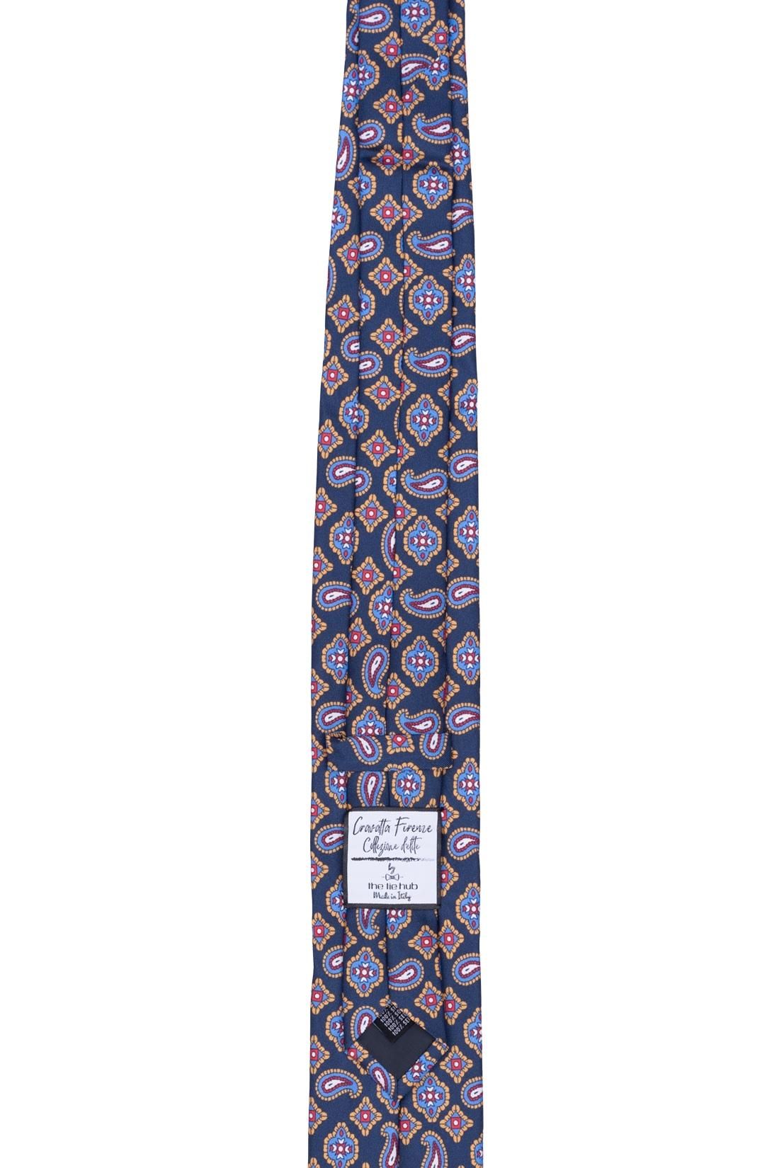 Blue Paisley Como Silk Necktie for Men