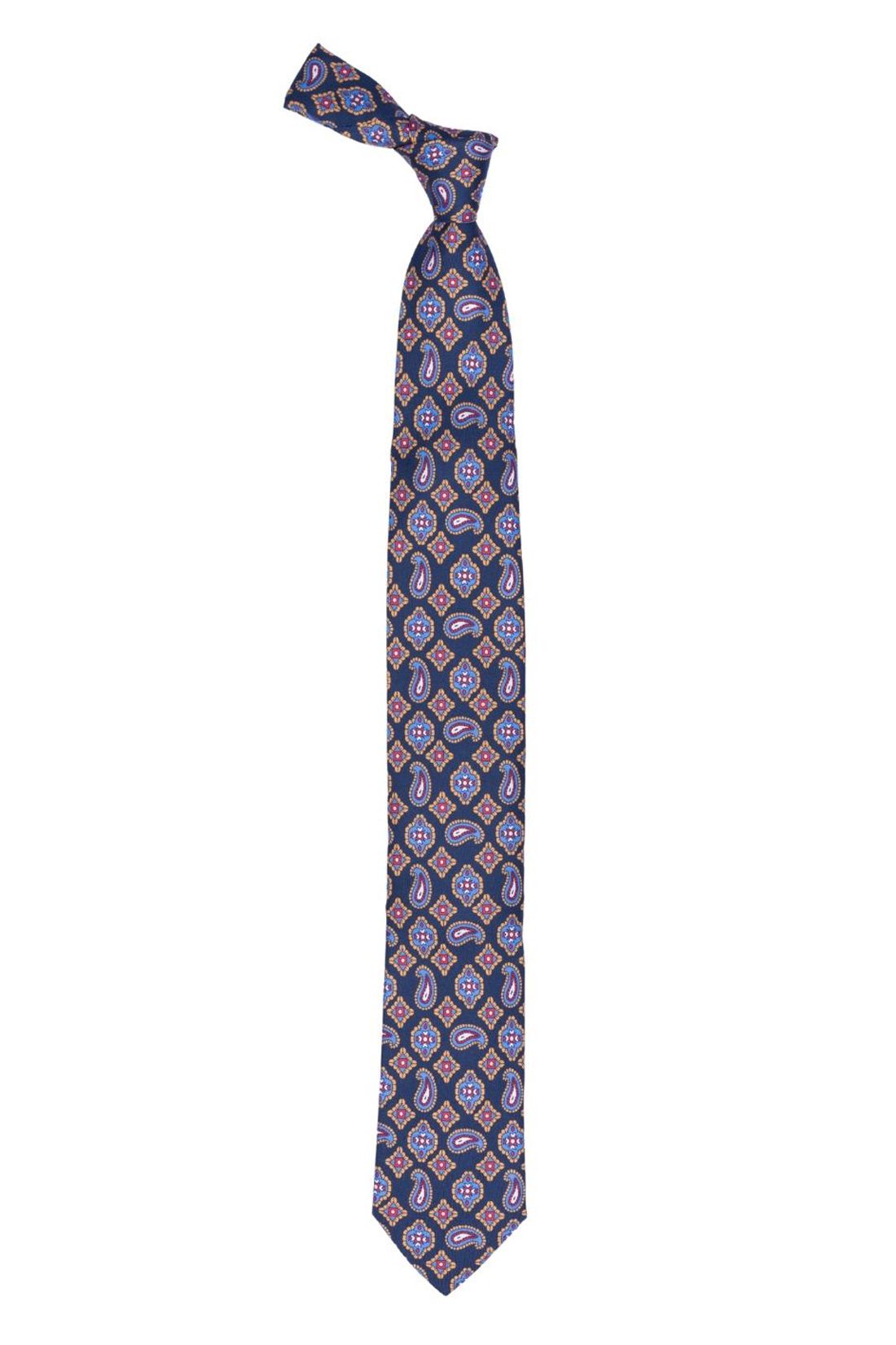 Blue Paisley Como Silk Necktie for Men