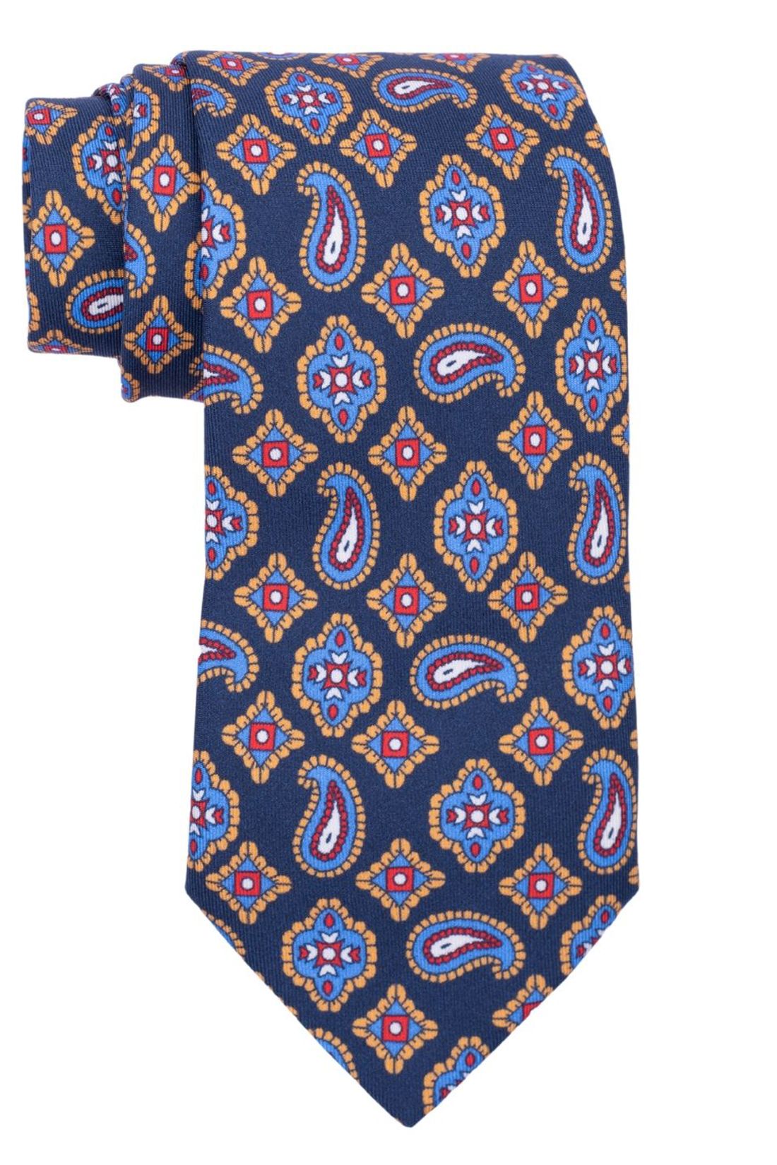 Blue Paisley Como Silk Necktie for Men