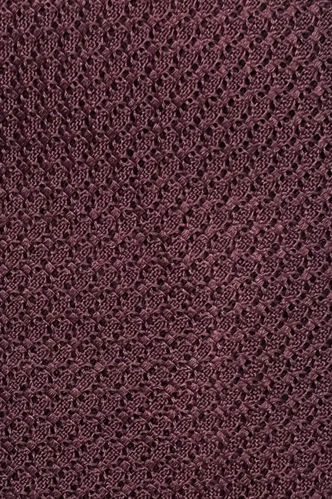 Red Solid Grenadine Silk Necktie for Men