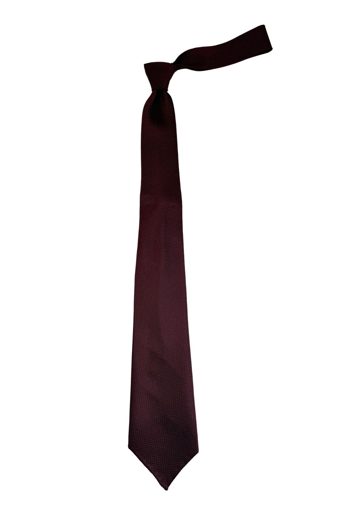 Purple Solid Italian Silk Necktie for Men