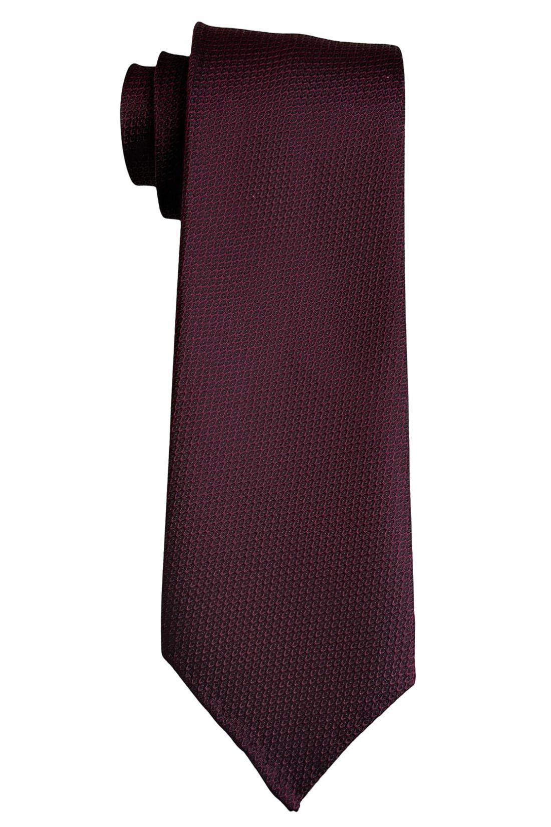 Purple Solid Italian Silk Necktie for Men