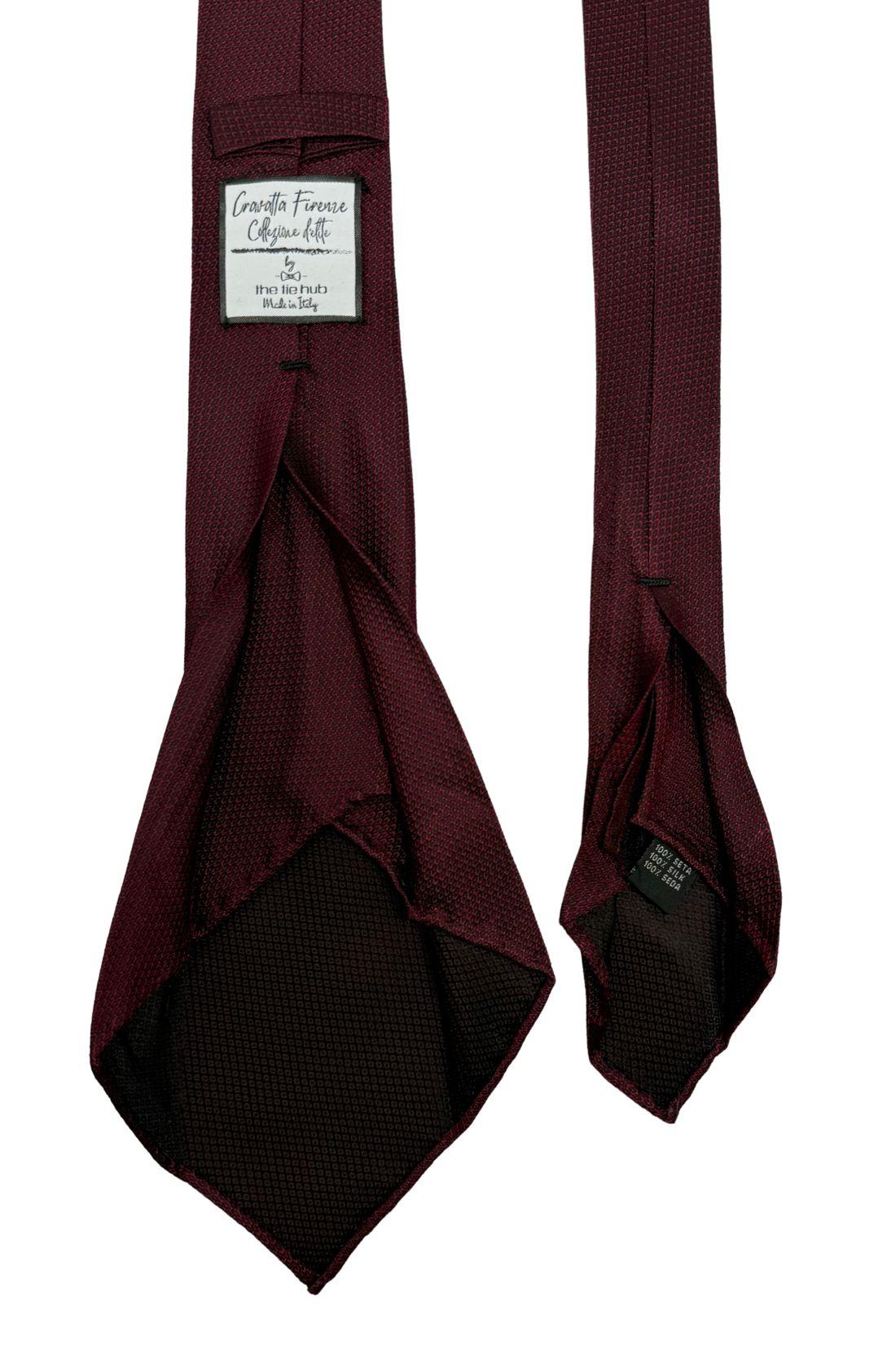 Purple Solid Italian Silk Necktie for Men