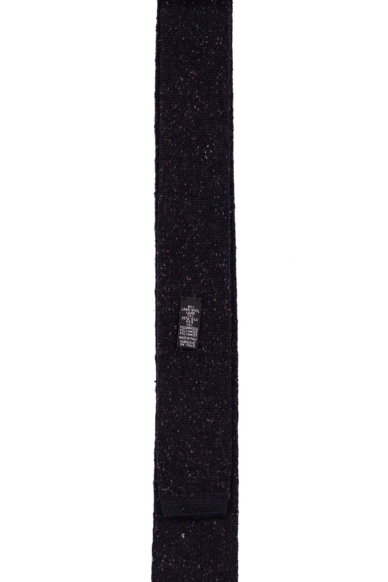 Blue Polka Dot Knitted Wool Necktie for Men