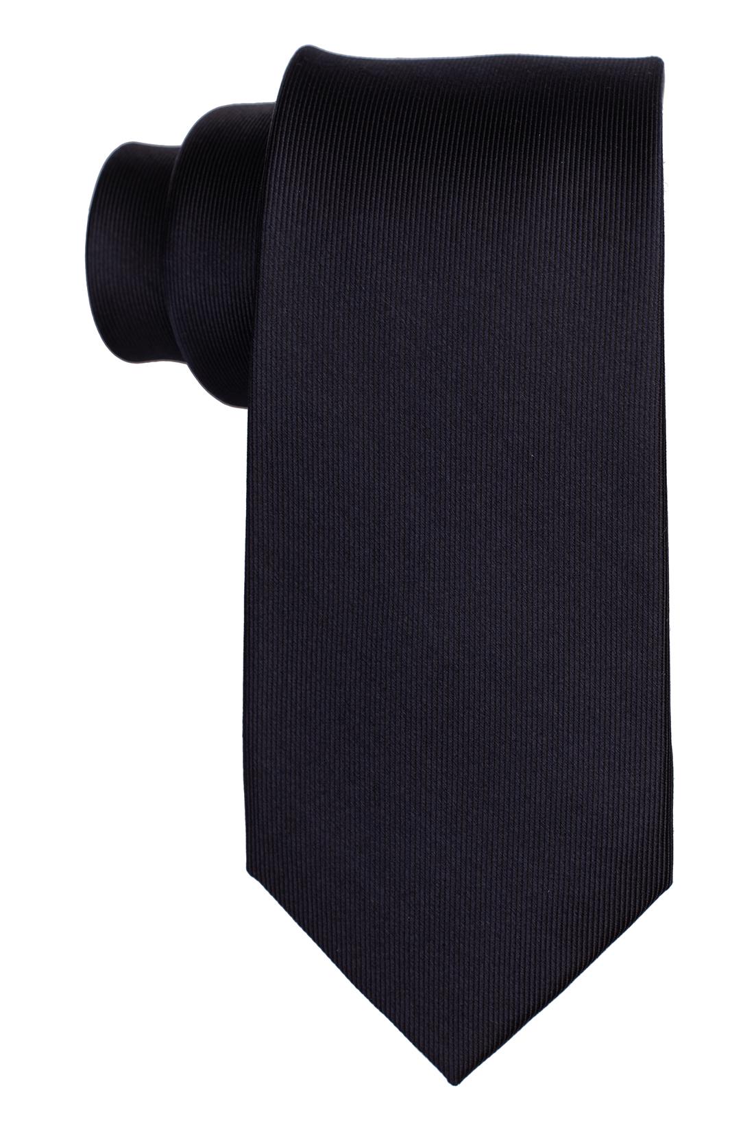 Blue Solid Silk Necktie for Men