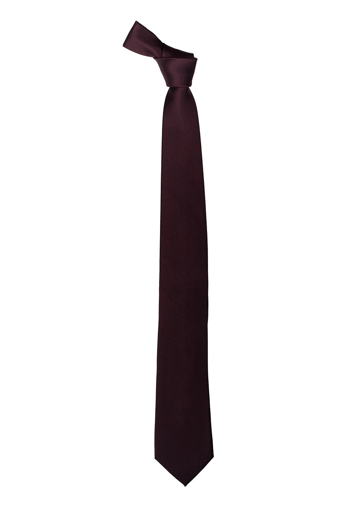 Red Solid Silk Necktie for Men