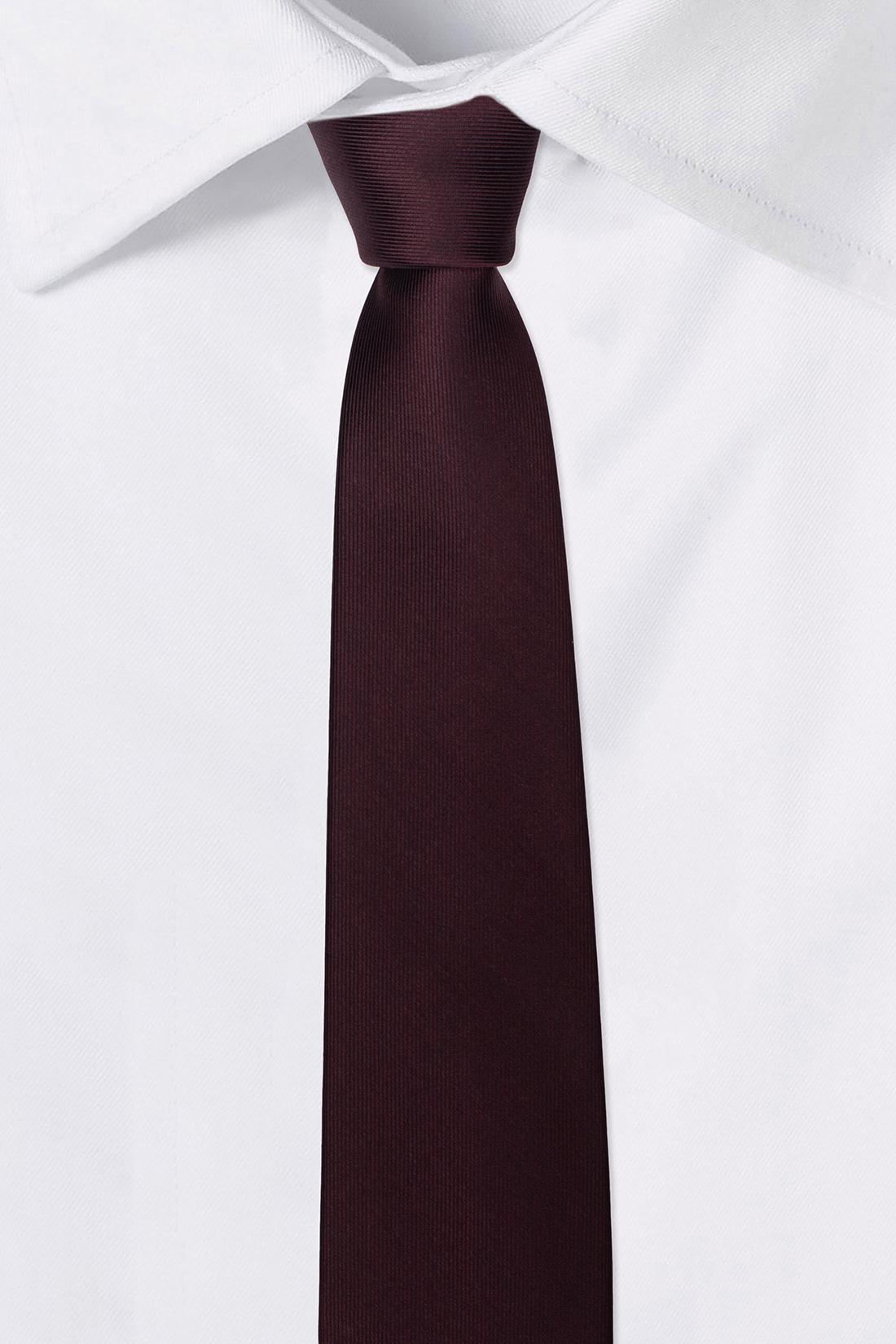 Red Solid Silk Necktie for Men