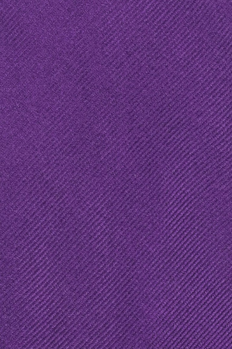 Purple Solid Silk Necktie for Men