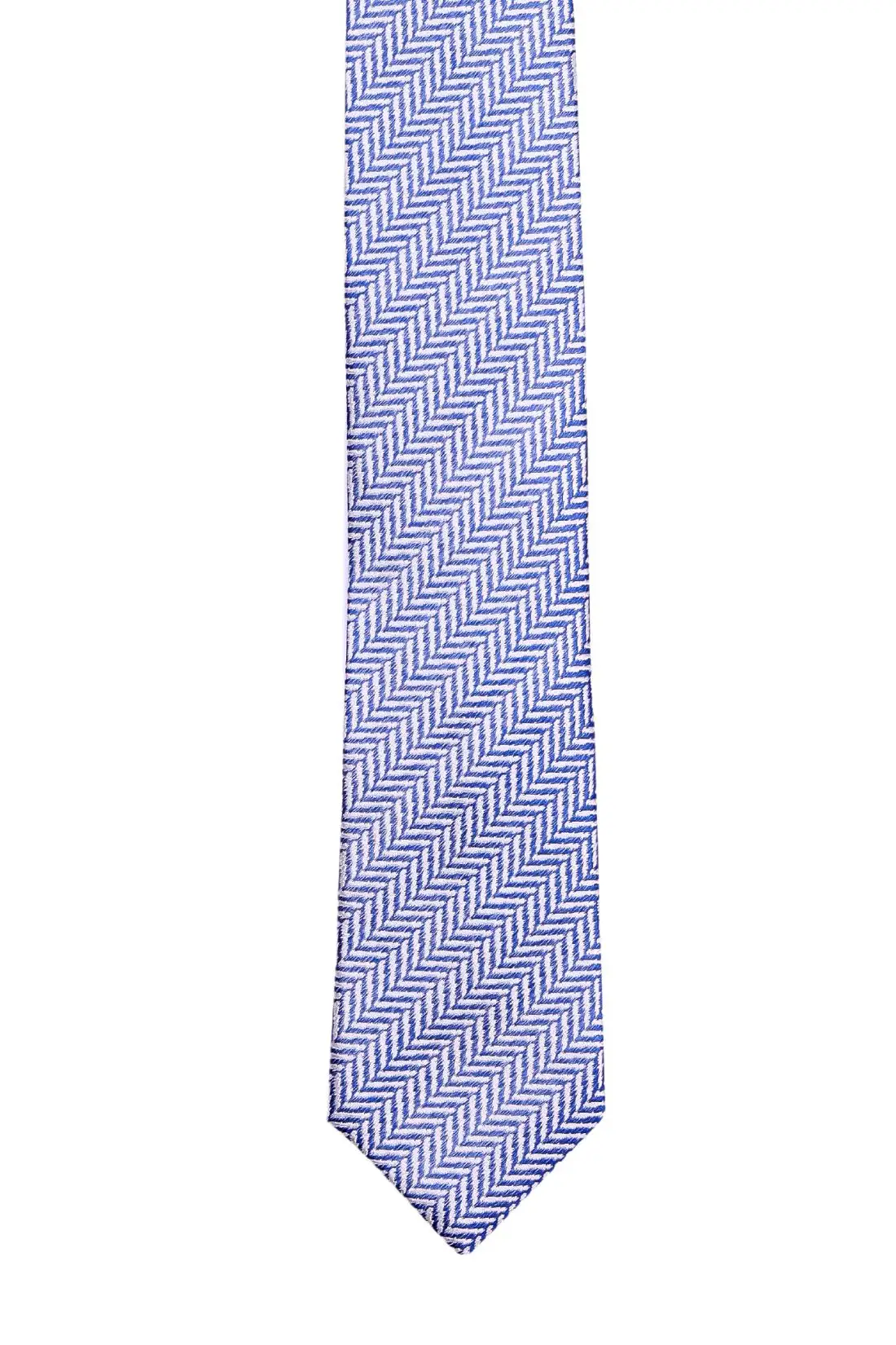 Blue Striped Silk Necktie for Men
