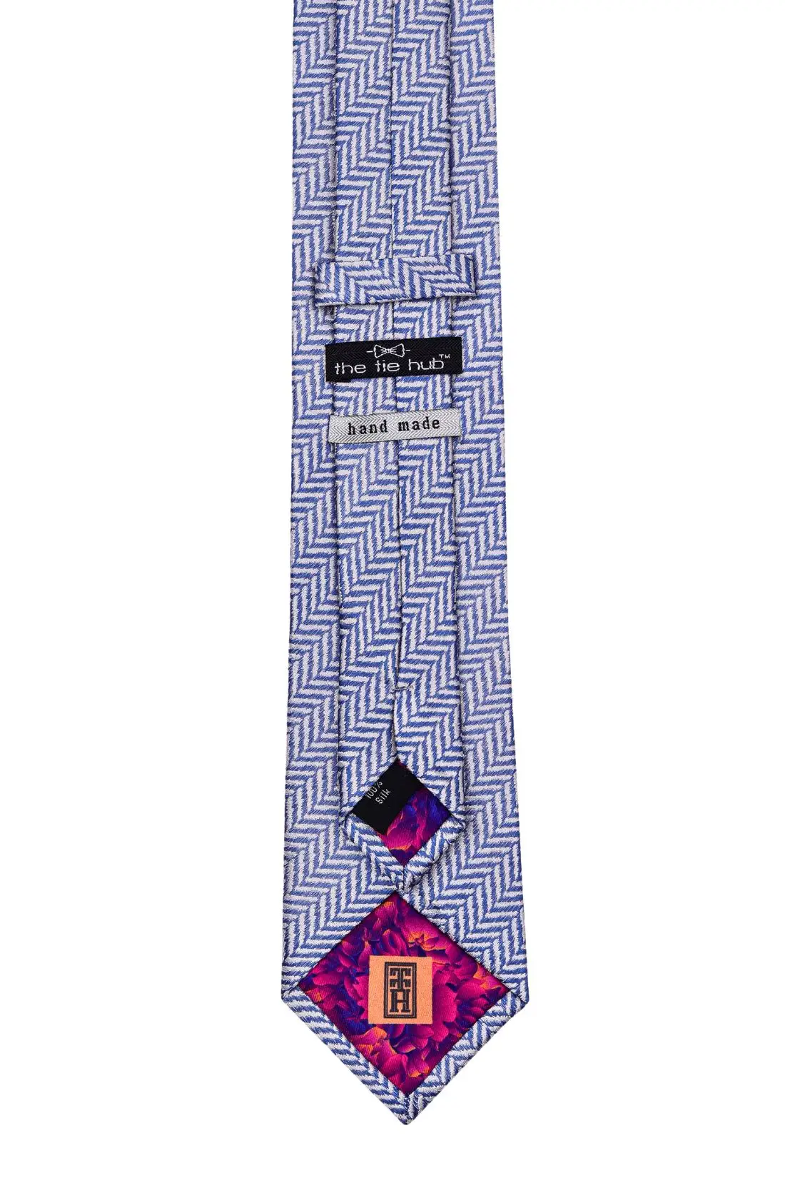 Blue Striped Silk Necktie for Men