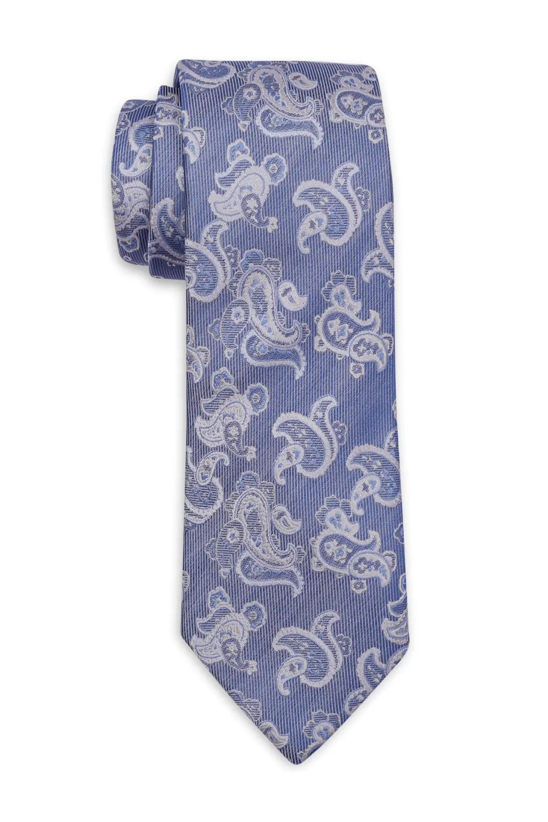 Blue Paisley Silk Necktie for Men