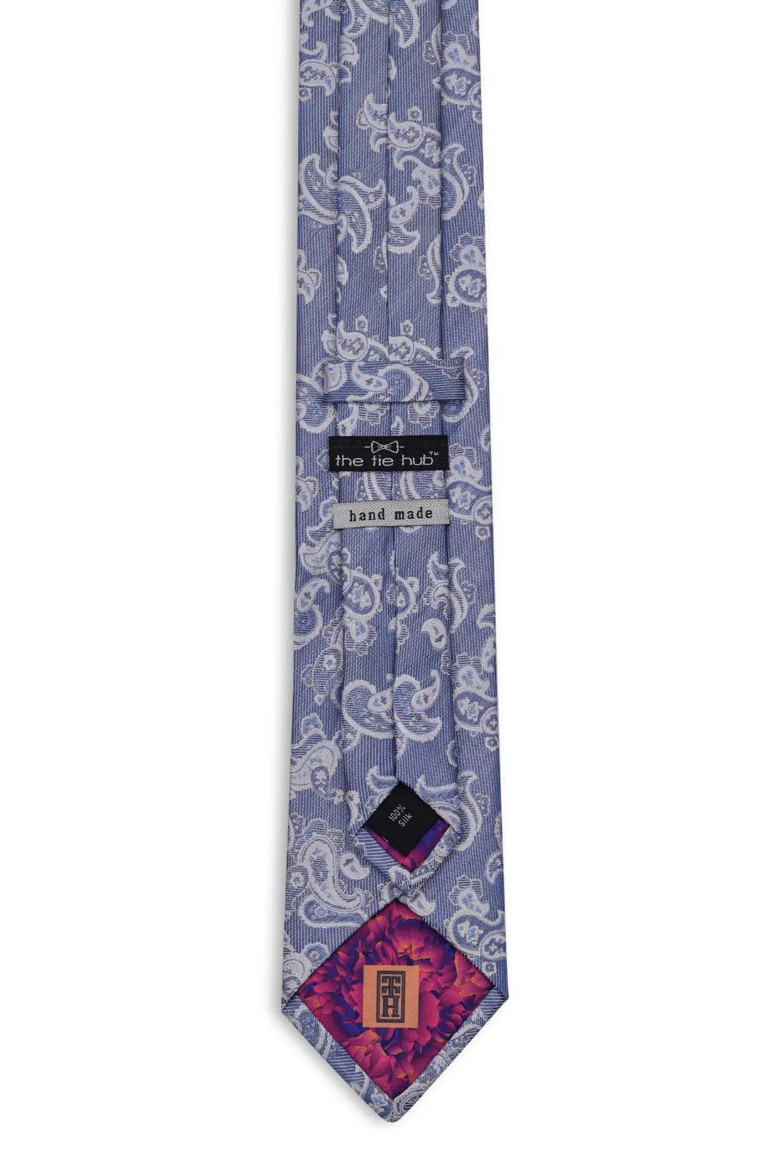 Blue Paisley Silk Necktie for Men
