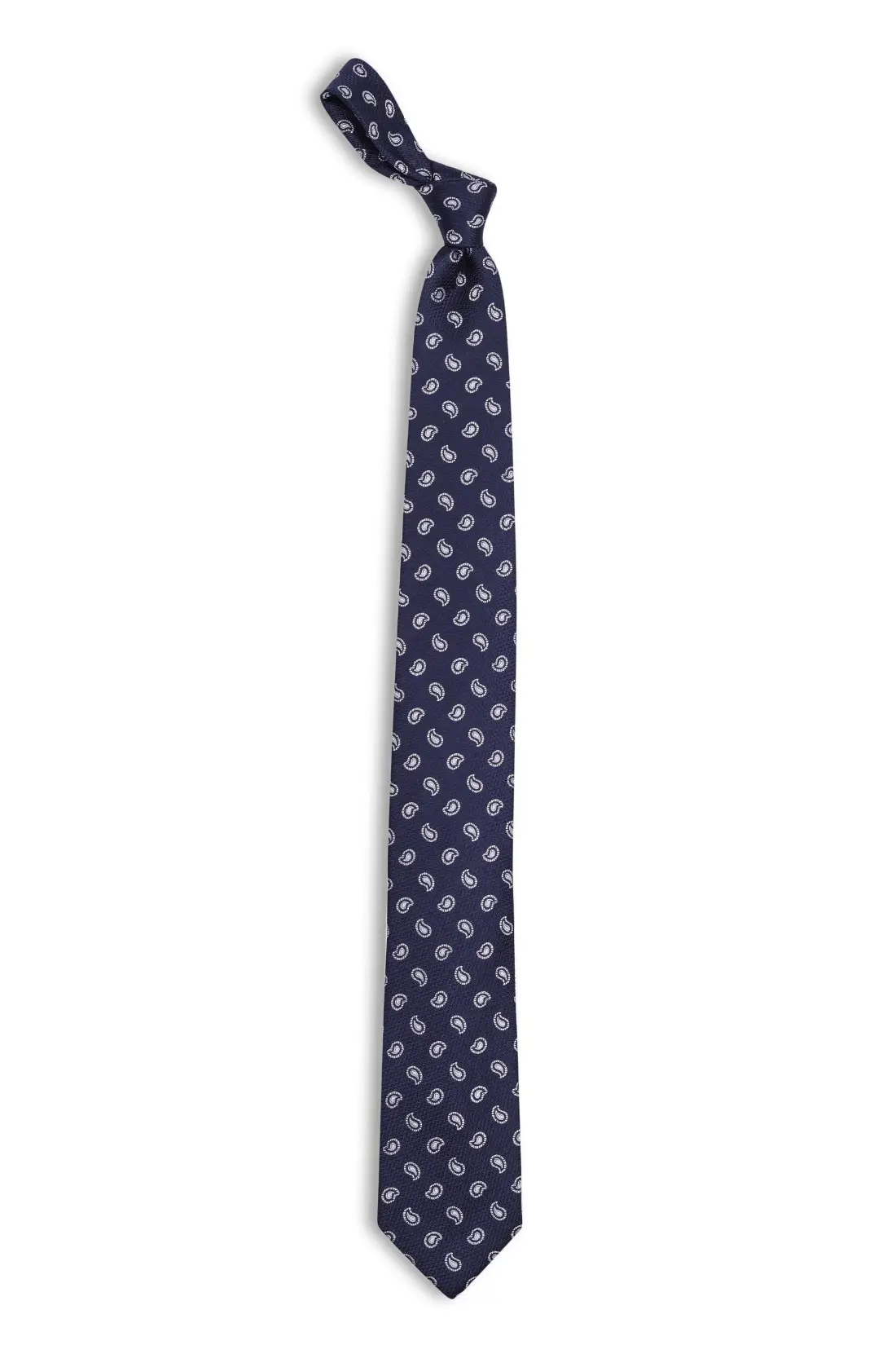 Blue Paisley Silk Necktie for Men