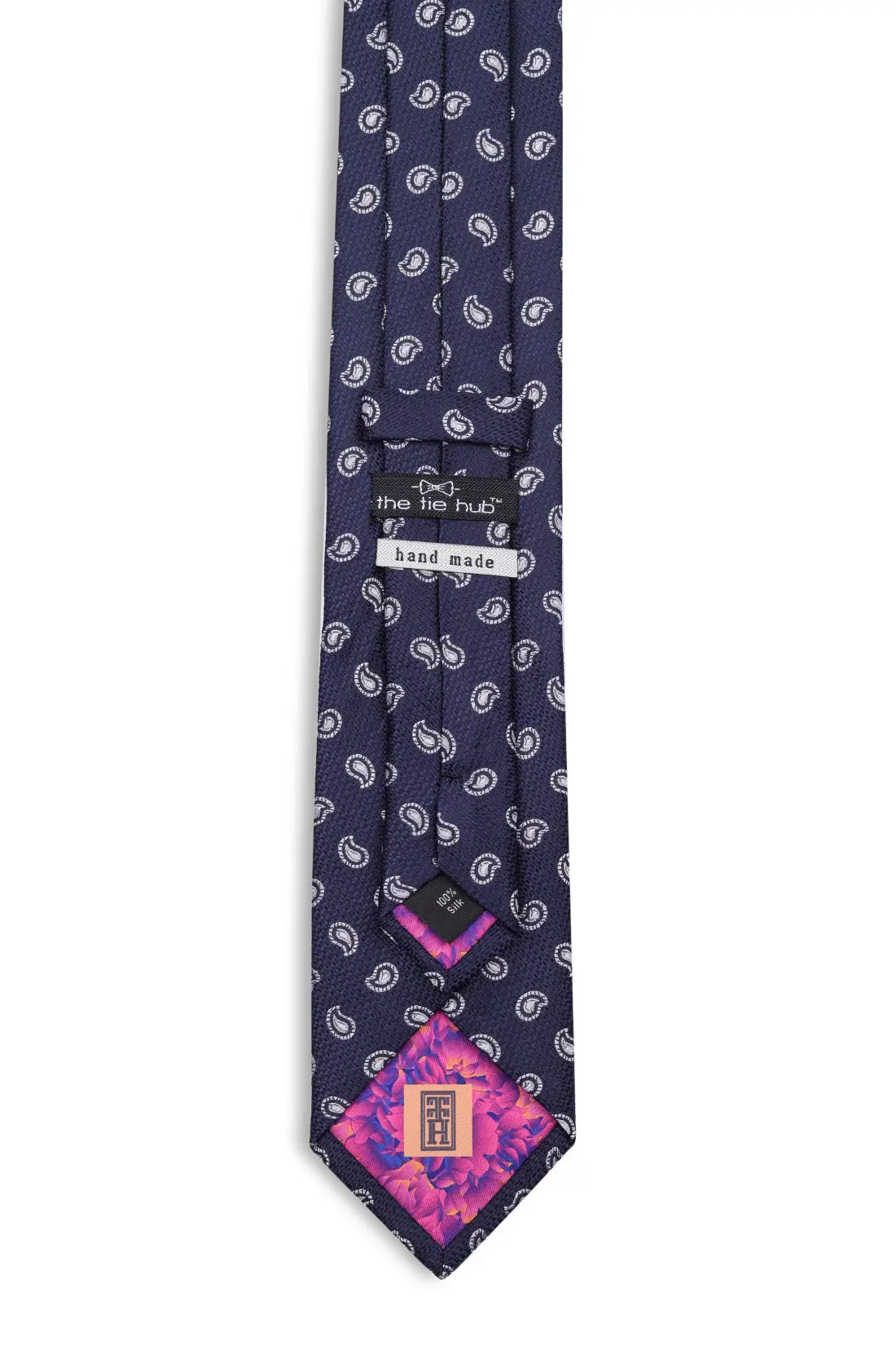 Blue Paisley Silk Necktie for Men