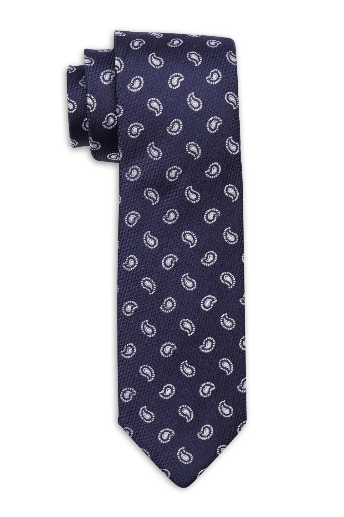 Blue Paisley Silk Necktie for Men