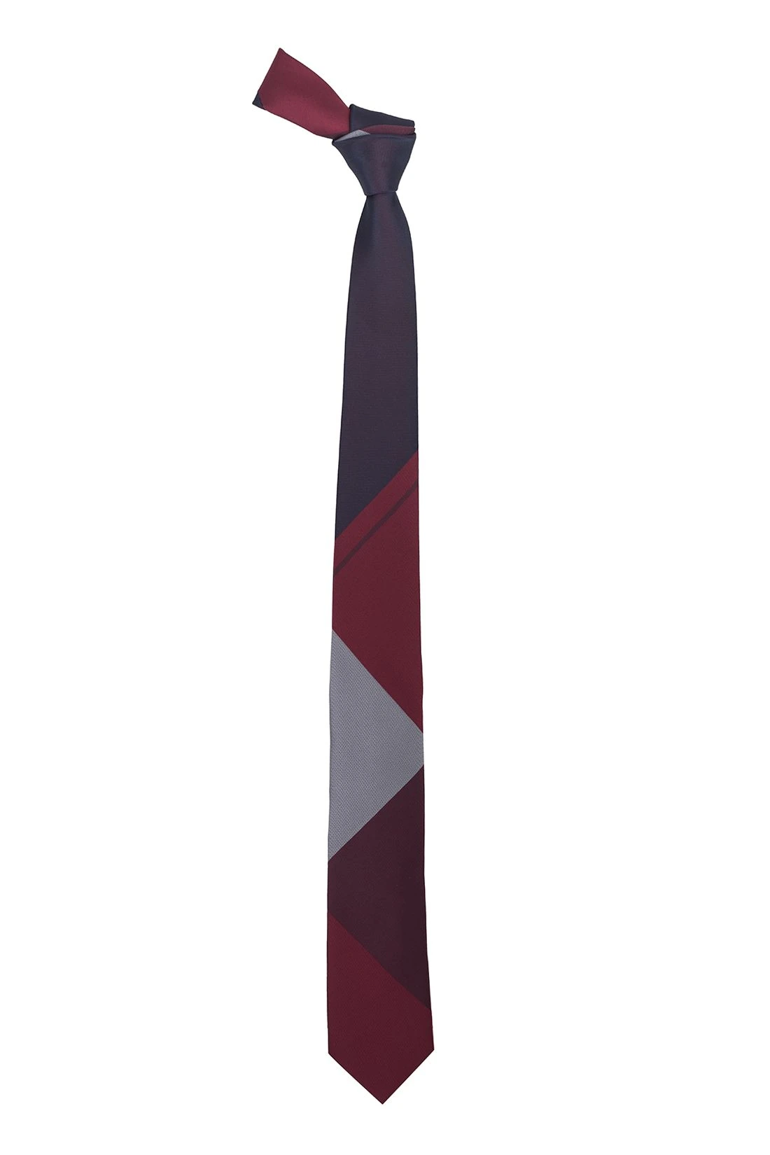 Red Checkered Silk Necktie for Men