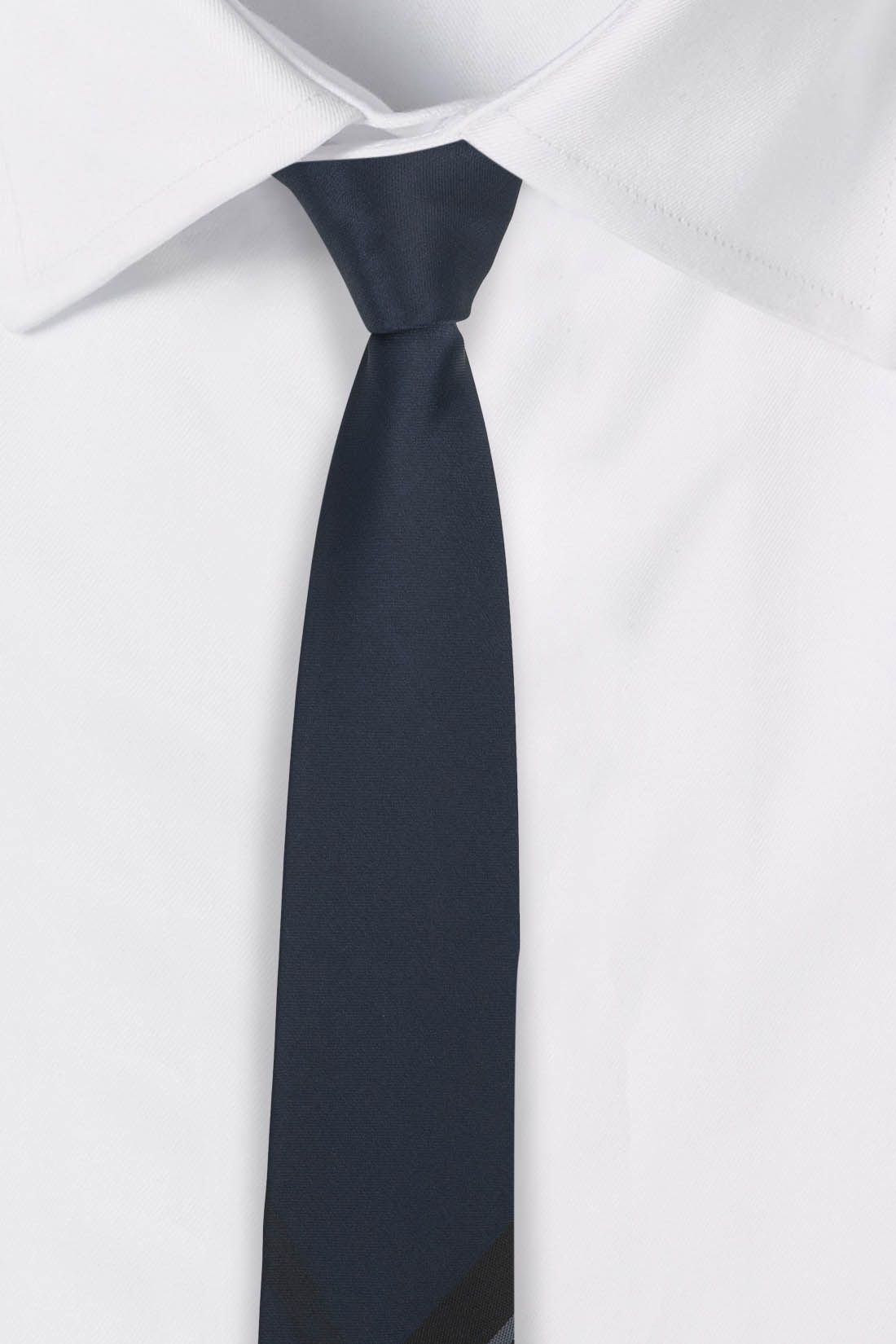 Black Checkered Silk Necktie for Men