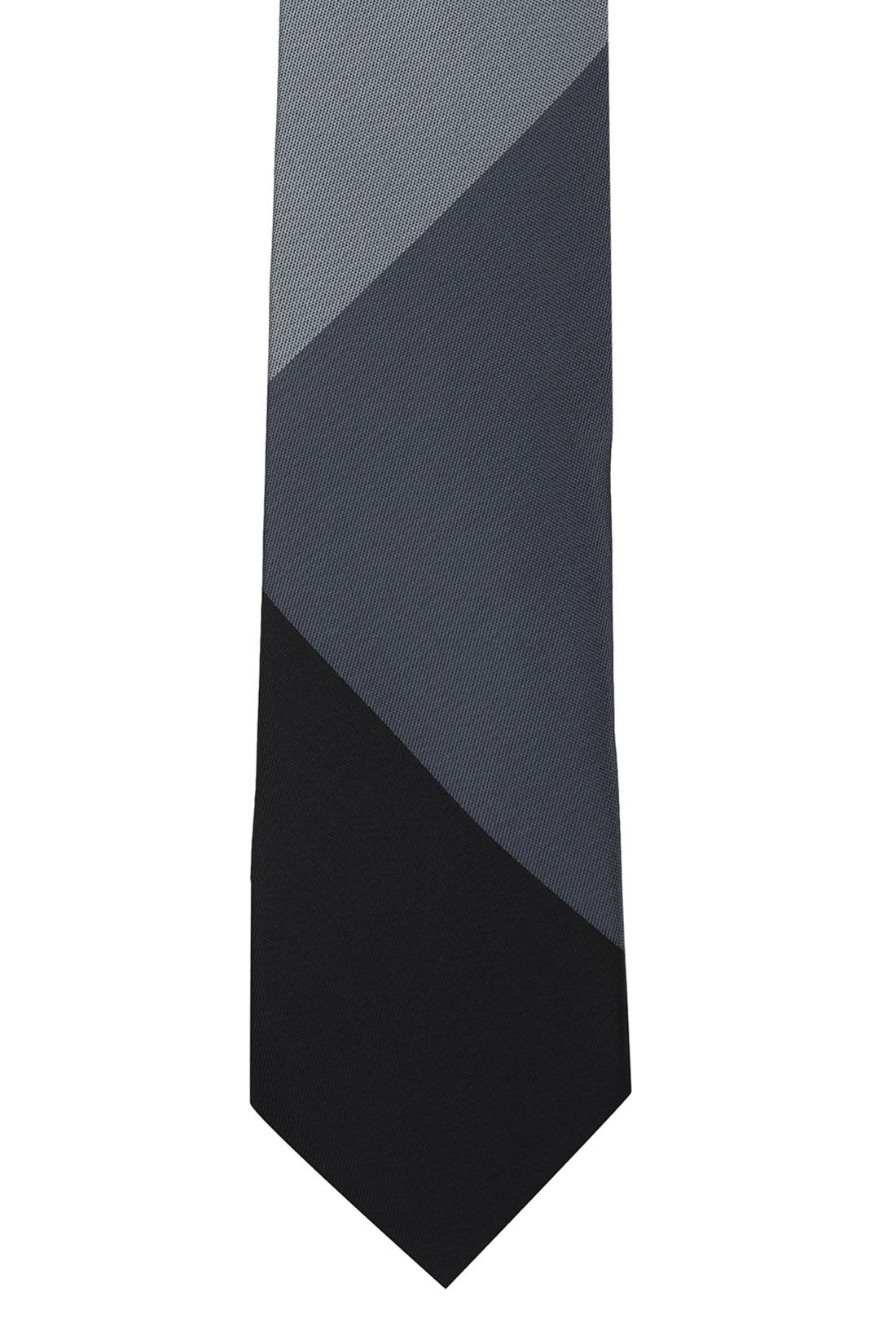 Black Checkered Silk Necktie for Men