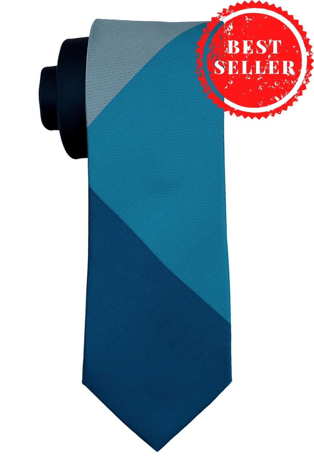 Blue Checkered Silk Necktie for Men