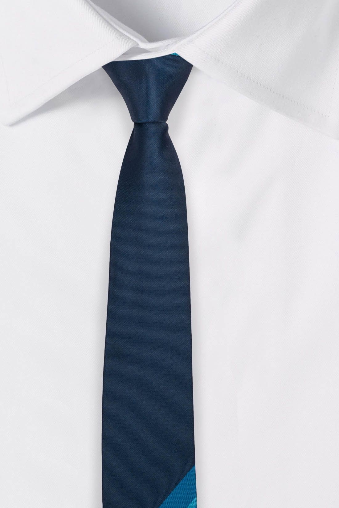 Blue Checkered Silk Necktie for Men