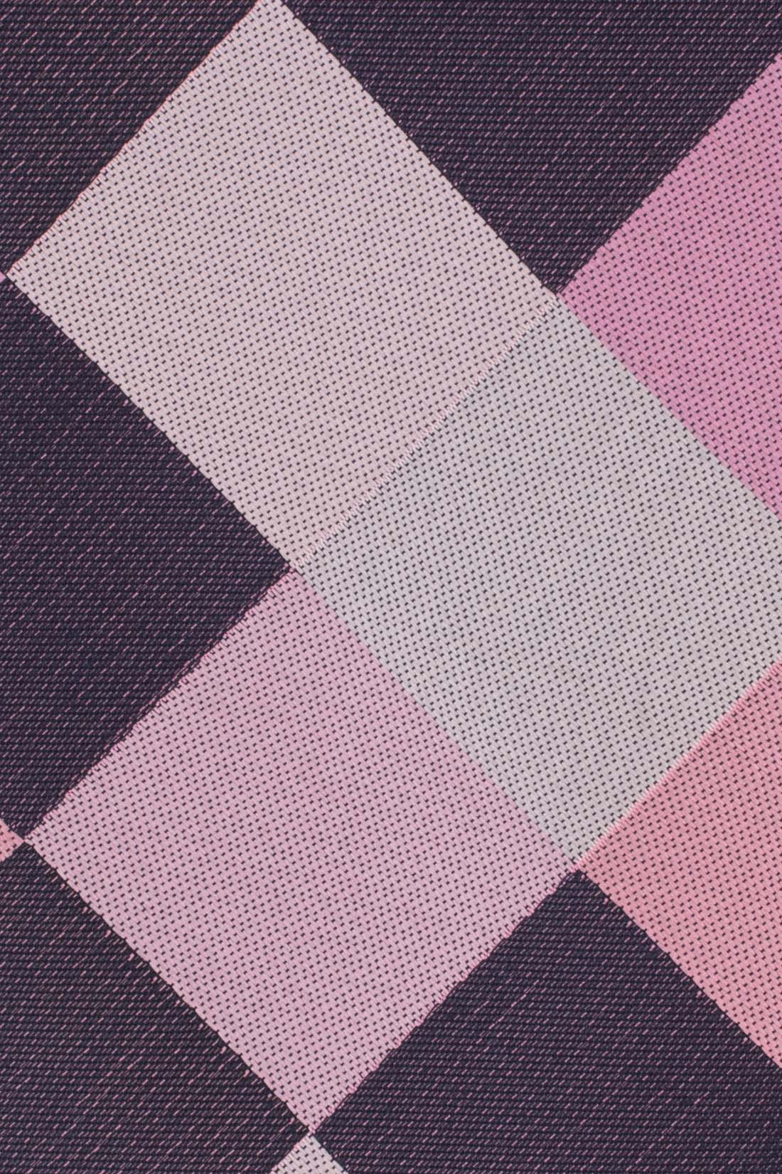 Pink Checkered Silk Necktie for Men