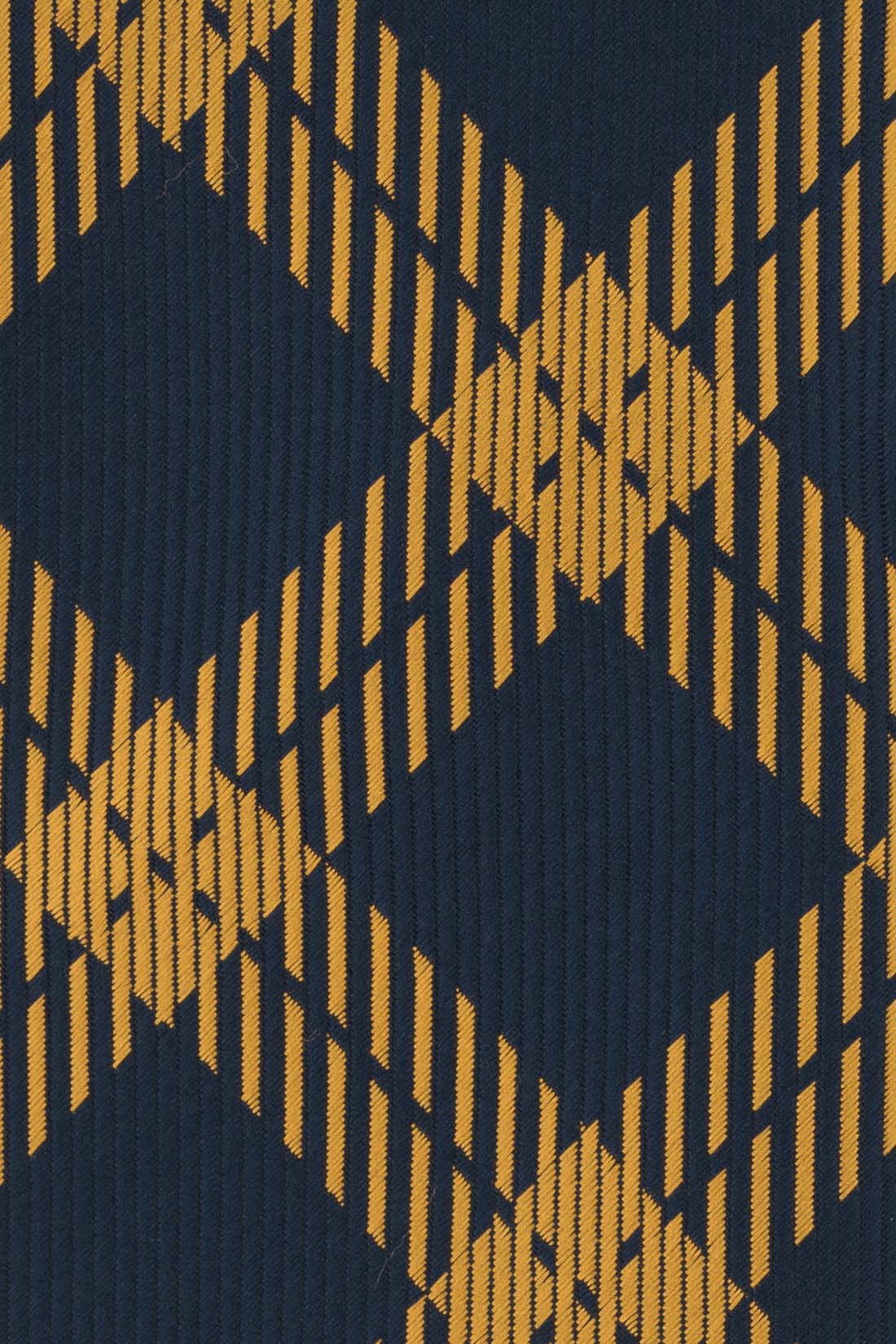 Blue Checkered Silk Necktie for Men