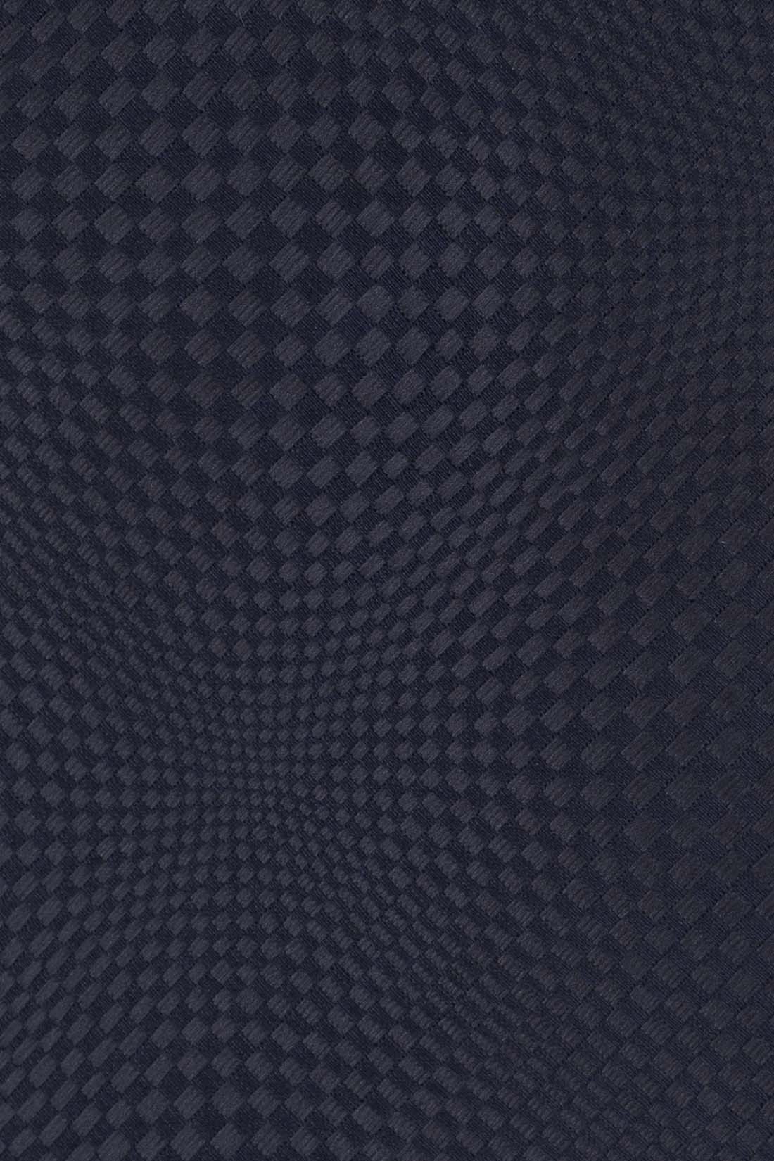 Blue Geometric Silk Necktie for Men