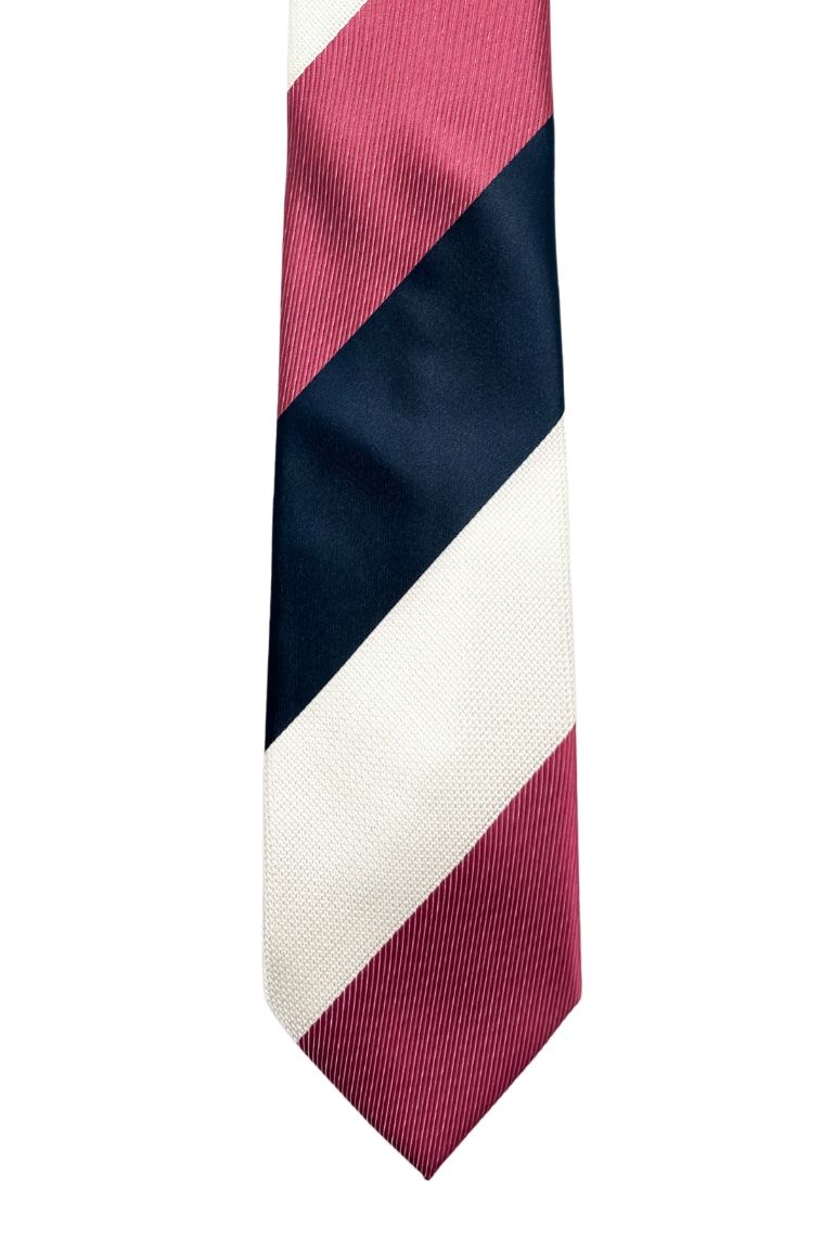 Multicolor Striped Silk Necktie for Men