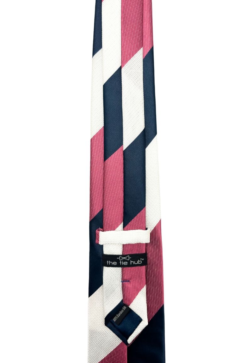 Multicolor Striped Silk Necktie for Men