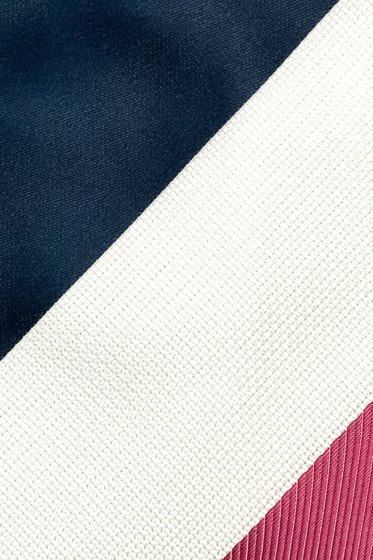Multicolor Striped Silk Necktie for Men