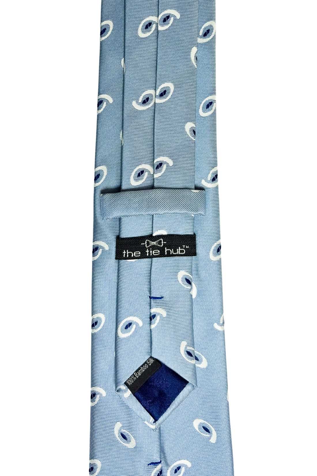 Blue Paisley Silk Necktie for Men