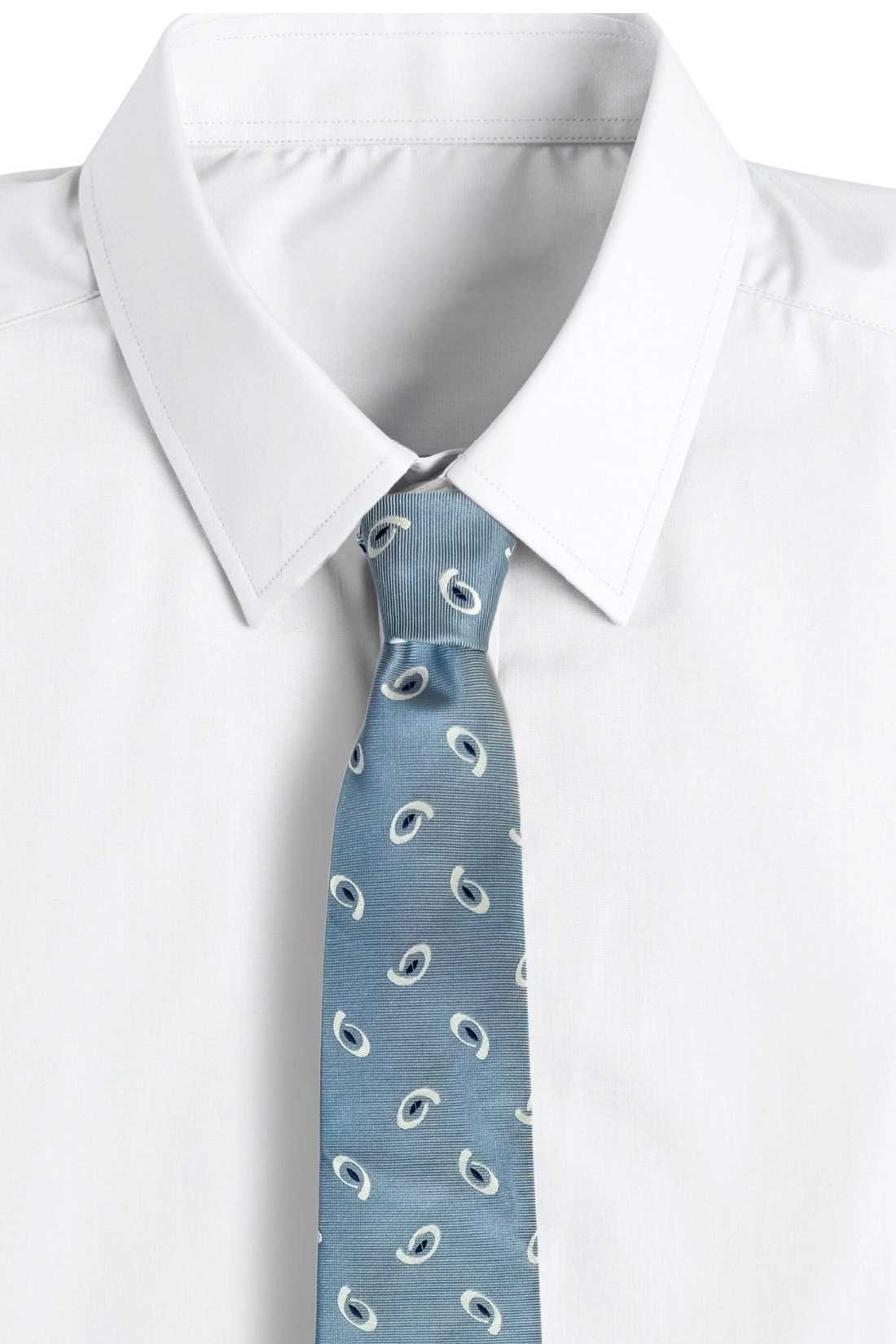 Blue Paisley Silk Necktie for Men