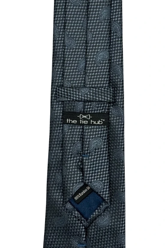 Blue Paisley Silk Necktie for Men