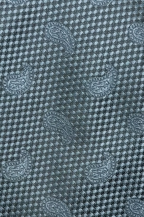 Blue Paisley Silk Necktie for Men