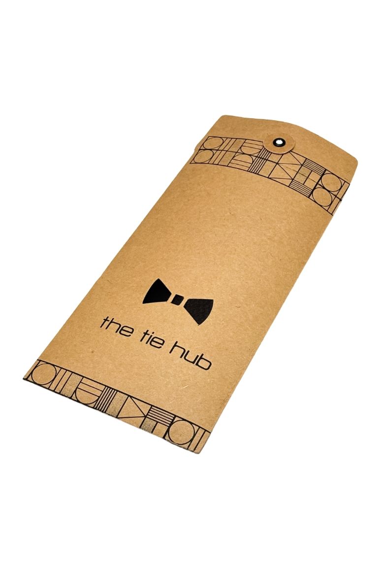 Brown Solid Silk Necktie for Men