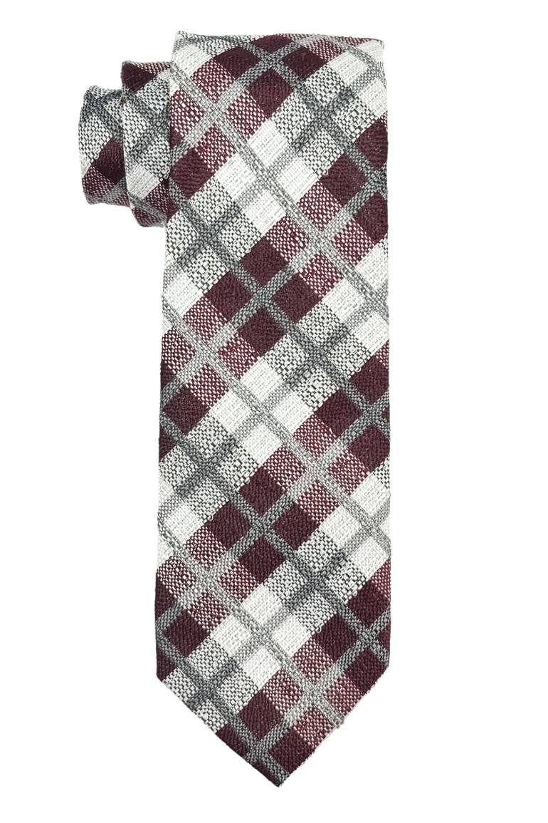 Red Striped Silk Necktie for Men