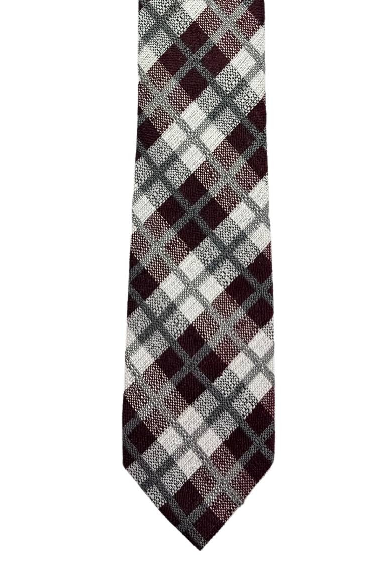 Red Striped Silk Necktie for Men
