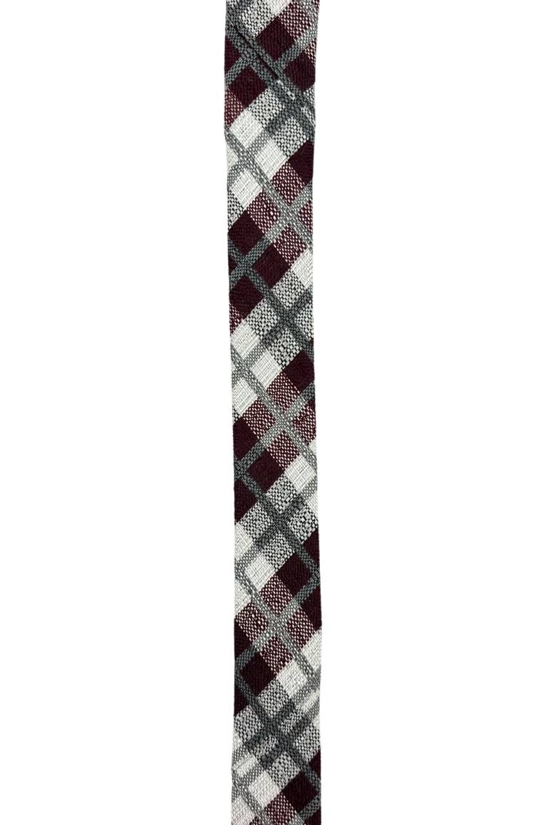 Red Striped Silk Necktie for Men