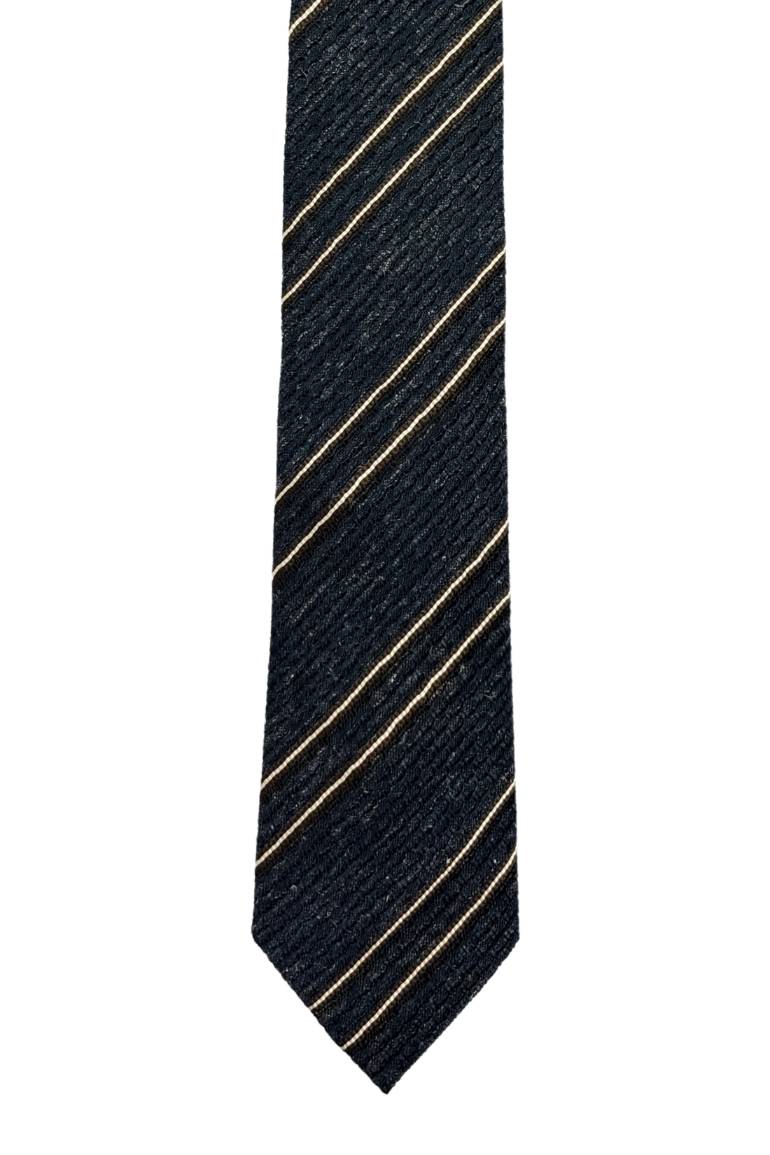 Blue Striped Silk Necktie for Men