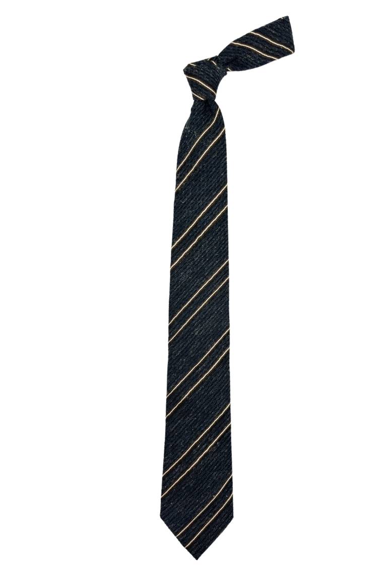 Blue Striped Silk Necktie for Men