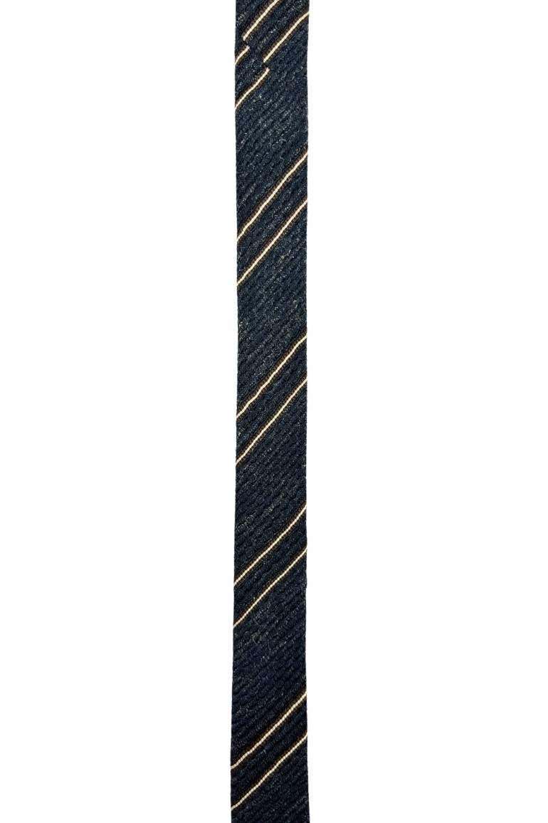 Blue Striped Silk Necktie for Men