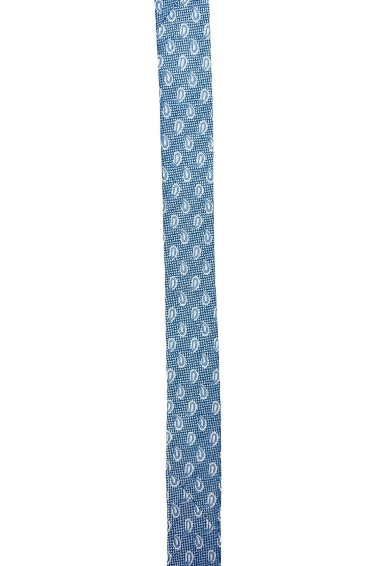 Blue Paisley Silk Necktie for Men
