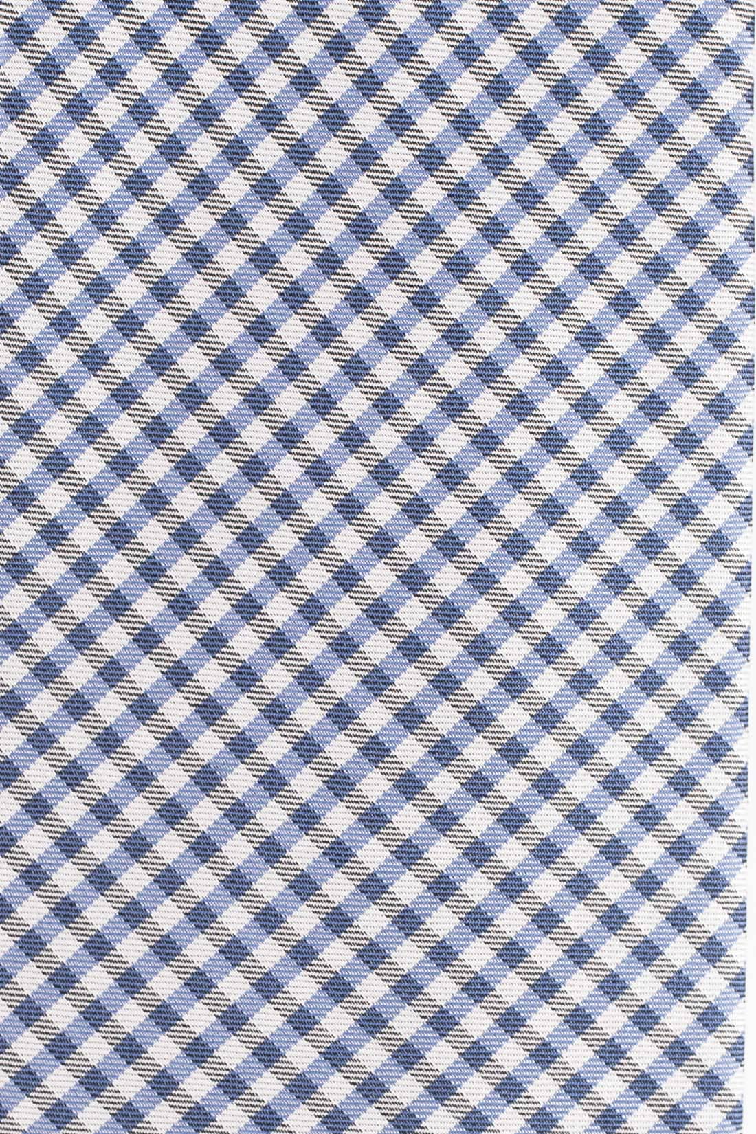 Blue Checkered Silk Necktie for Men